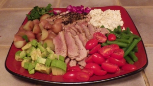 My DIY dinner salad platter for two.